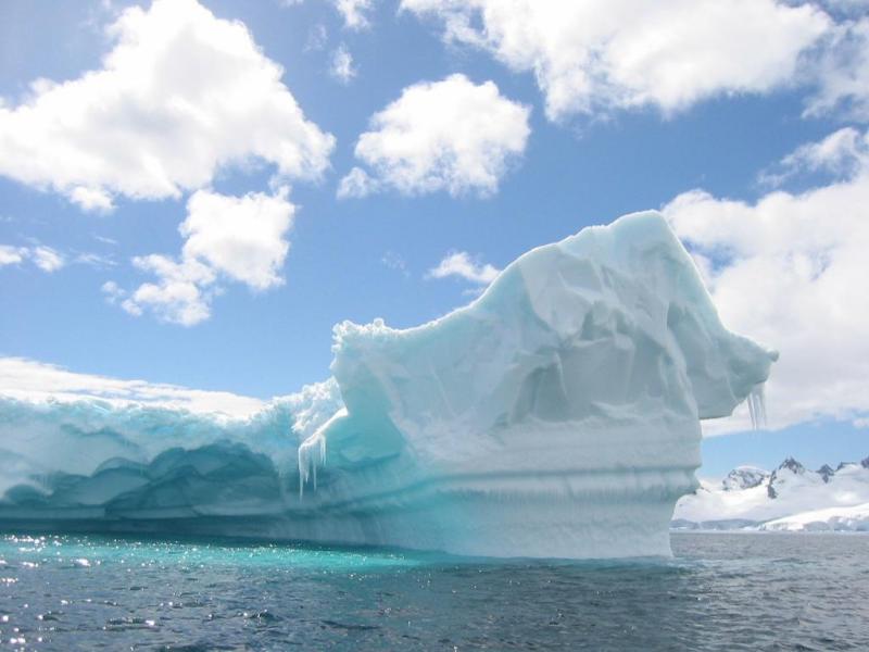 Айсберги достигают огромных размеров