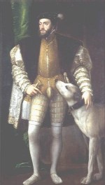 Тициан. 'Карл V с собакой'