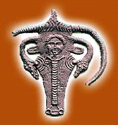 Свинцовый амулет в виде головы быка. 325-300 гг. до н.э.