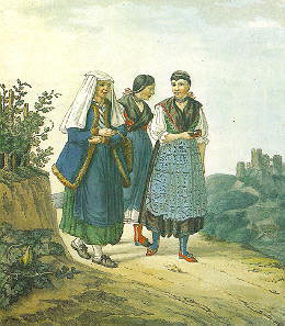 Франц Яшке 'Крестьянки', начало XIX века