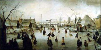 Хендрик Аверкамп. 'Зимний пейзаж' (1601)