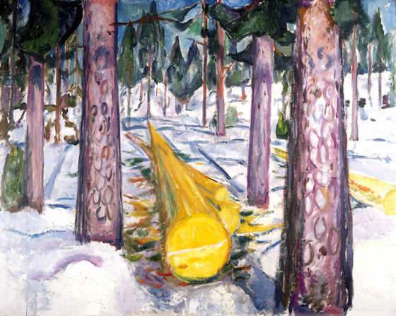 Эдвард Мунк. 'Желтое бревно', 1911-12