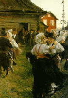 Андерс Цорн. 'Пляски в Иванов день' (1897)