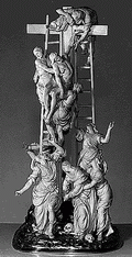 Дэвид Хэшлер. 'Снятие с креста' (1640-е). Слоновая кость