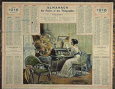 Календарь на 1916 год