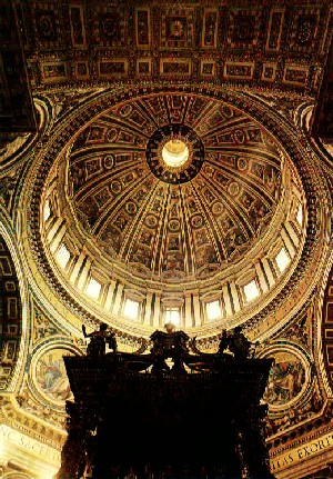 Внутренняя отделка базилики Святого Петра