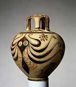 Кувшин с осьминогом. (ок. 1200-1100 гг. до н.э.). Позднеэлладский, или микенский период. Греция